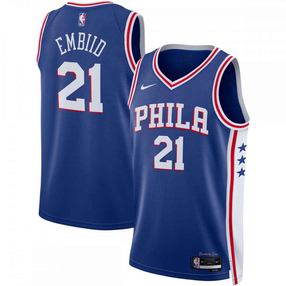 Joel Embiid Philadelphia 76ers Unisex 2022/23 Swingman Jersey - Icon Edition - Royal-Pro Kit Vault | Brand New 26/27 Sports Jerseys